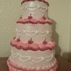 Pink and Cherry Decorative Cake Decor or Prop